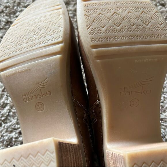 Dansko Harlene Brown Leather Booties Size 37 US 6-6.5 - Picture 11 of 11